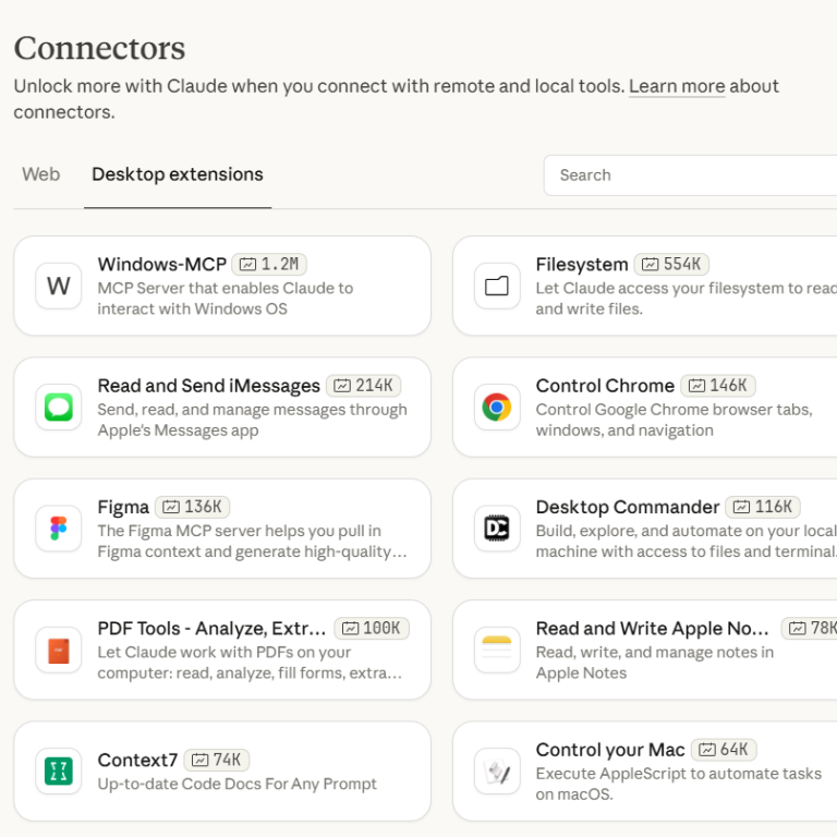 Claude Desktop Extensions