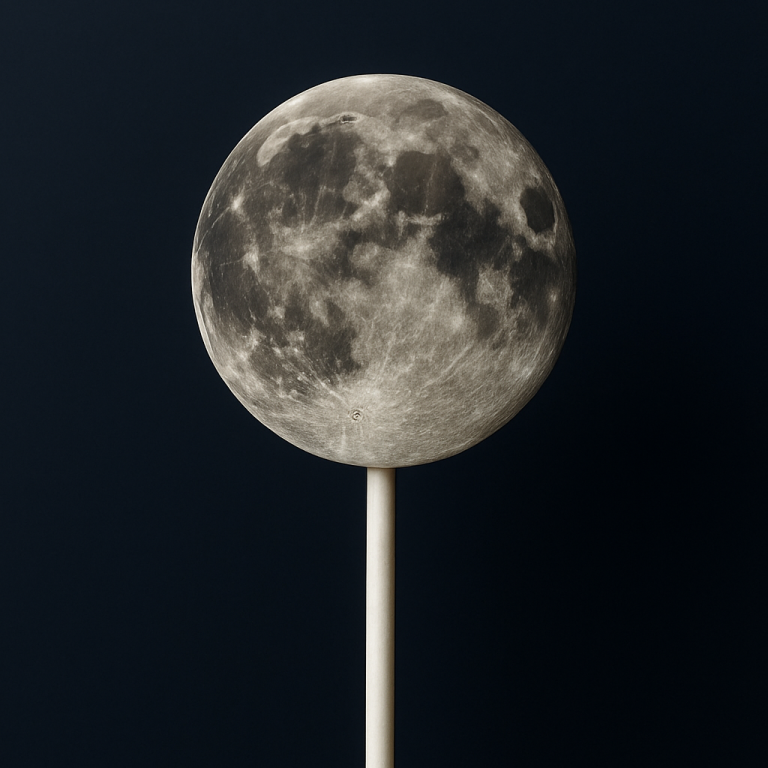 Moon on a stick